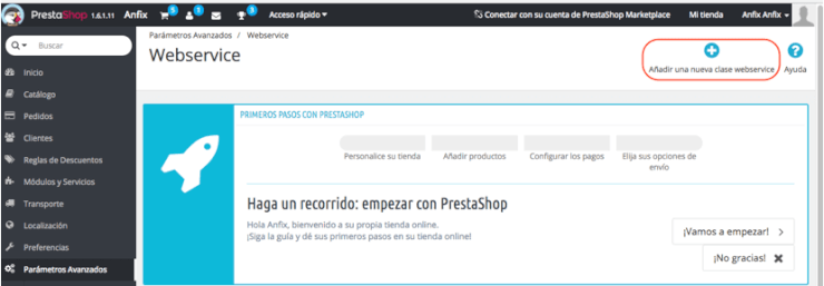 Conecta Anfix con prestashop - Blog de Anfix