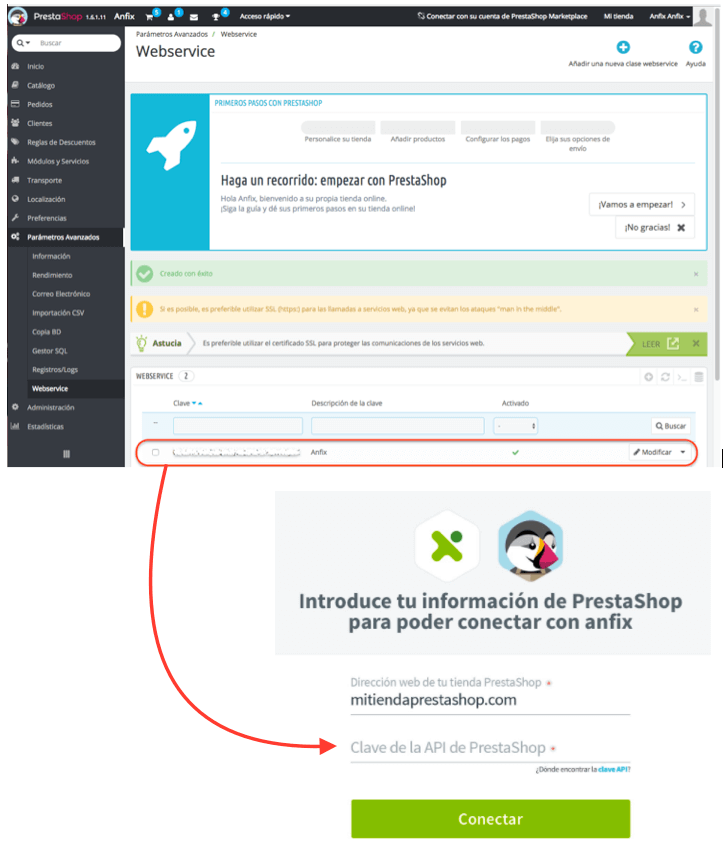 Conecta Anfix con prestashop - Blog de Anfix