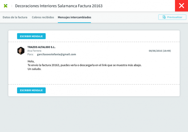 Chat con cliente