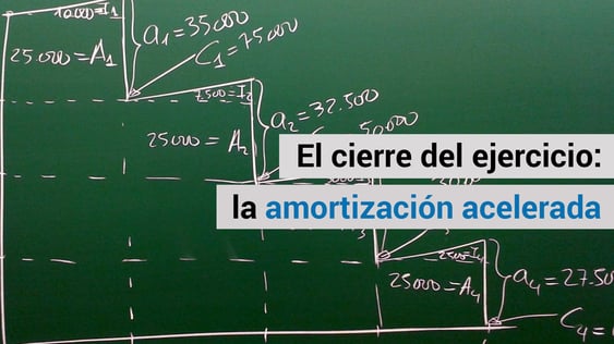 Consejos para el cierre del ejercicio: amortización acelerada