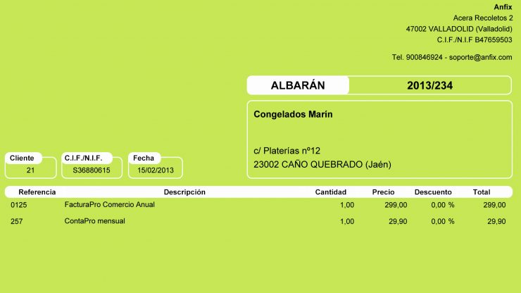 obligación de conservar los albaranes