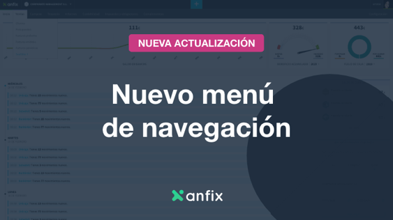 Estrenamos nuevo menú de navegación: trabaja de forma más rápida