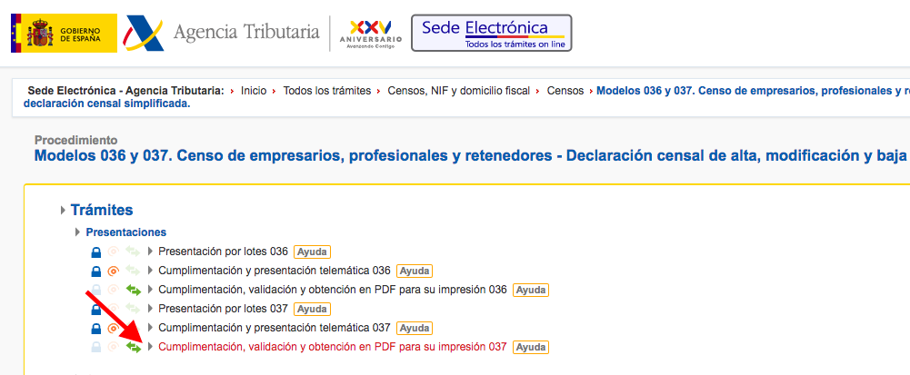modelo 037 PDF
