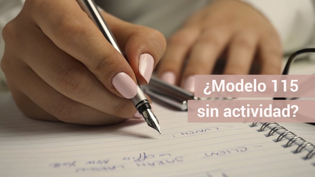 ¿Se puede presentar el modelo 115 sin iniciar actividad?