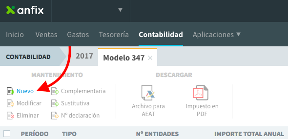 Las operaciones financieras en el modelo 347