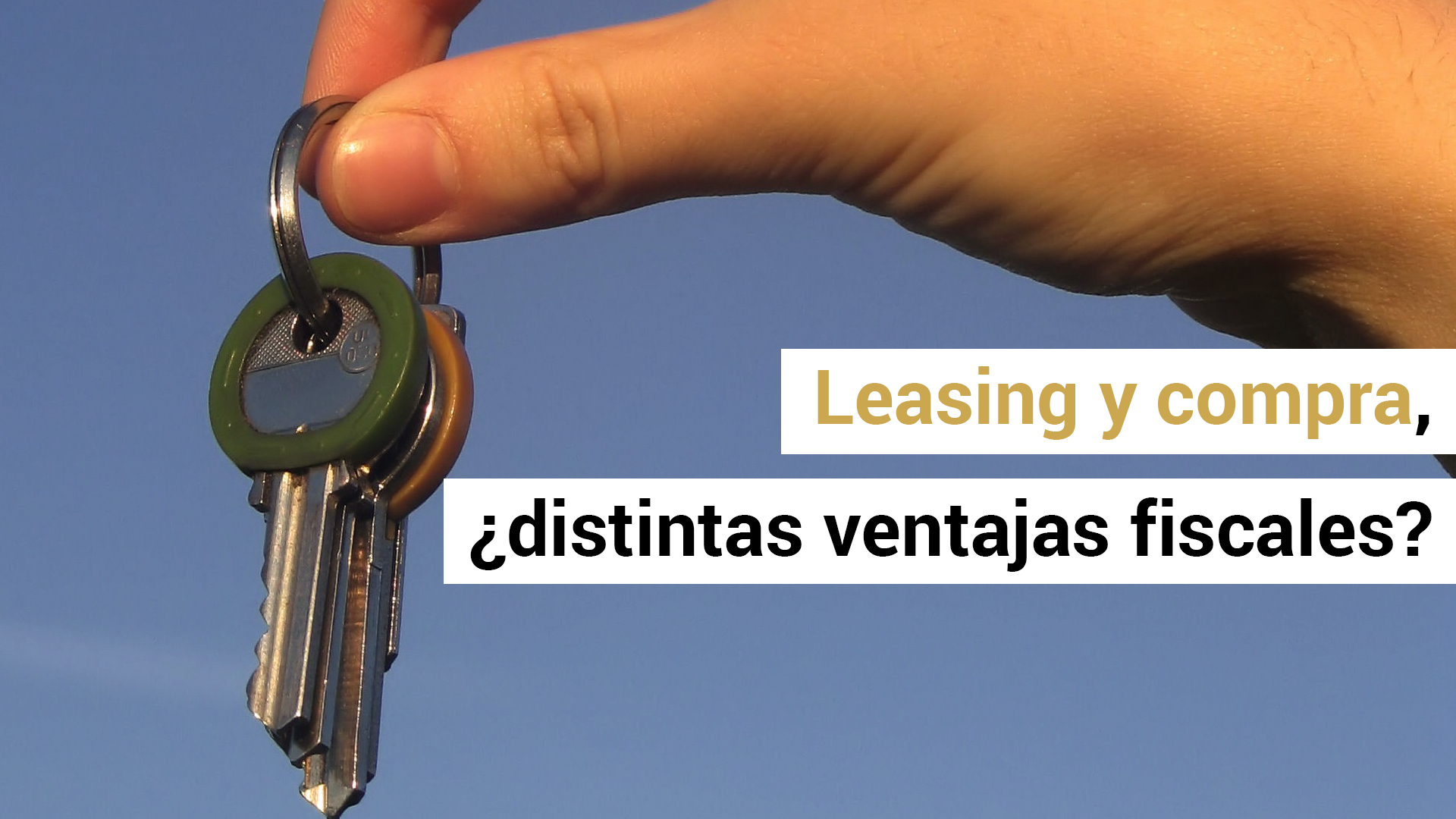 ¿Tiene más ventajas fiscales un leasing que una compra?