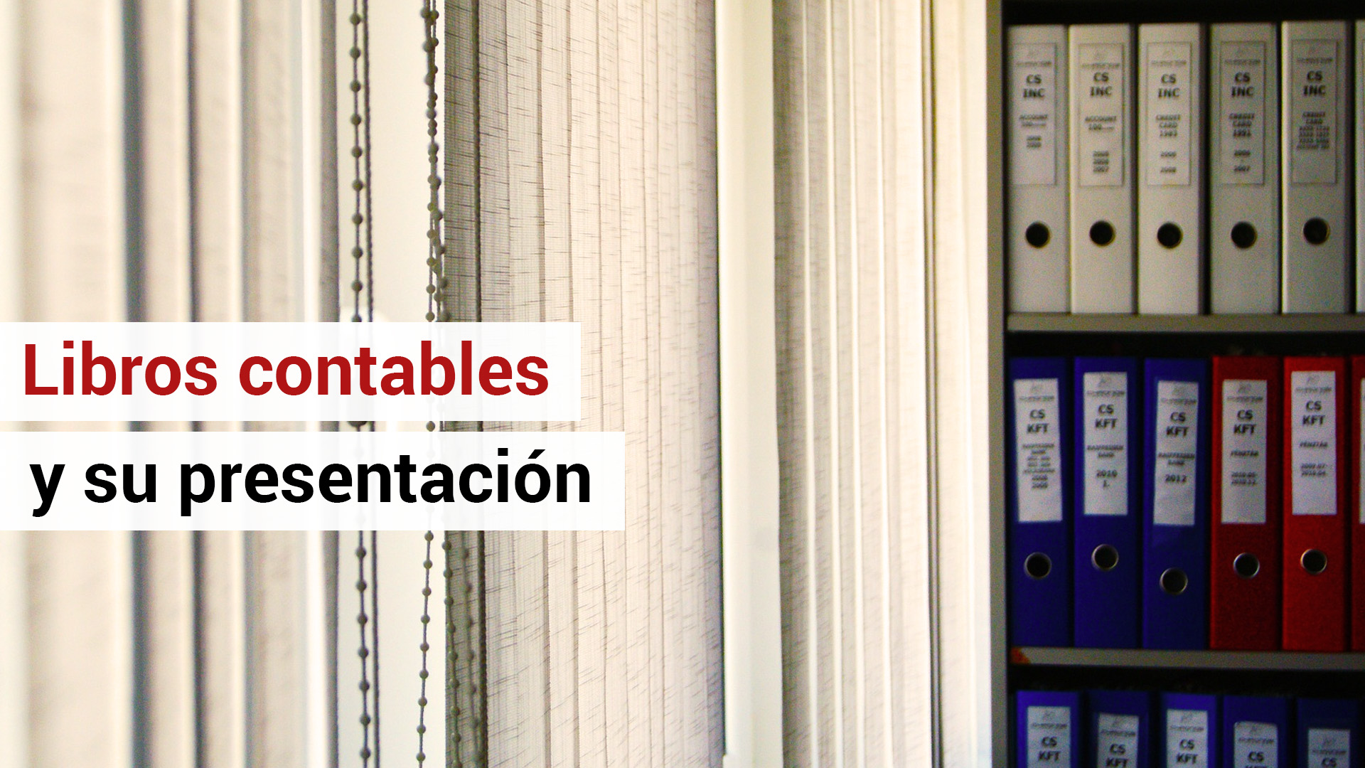 Formas de presentación de los libros contables en el Registro Mercantil