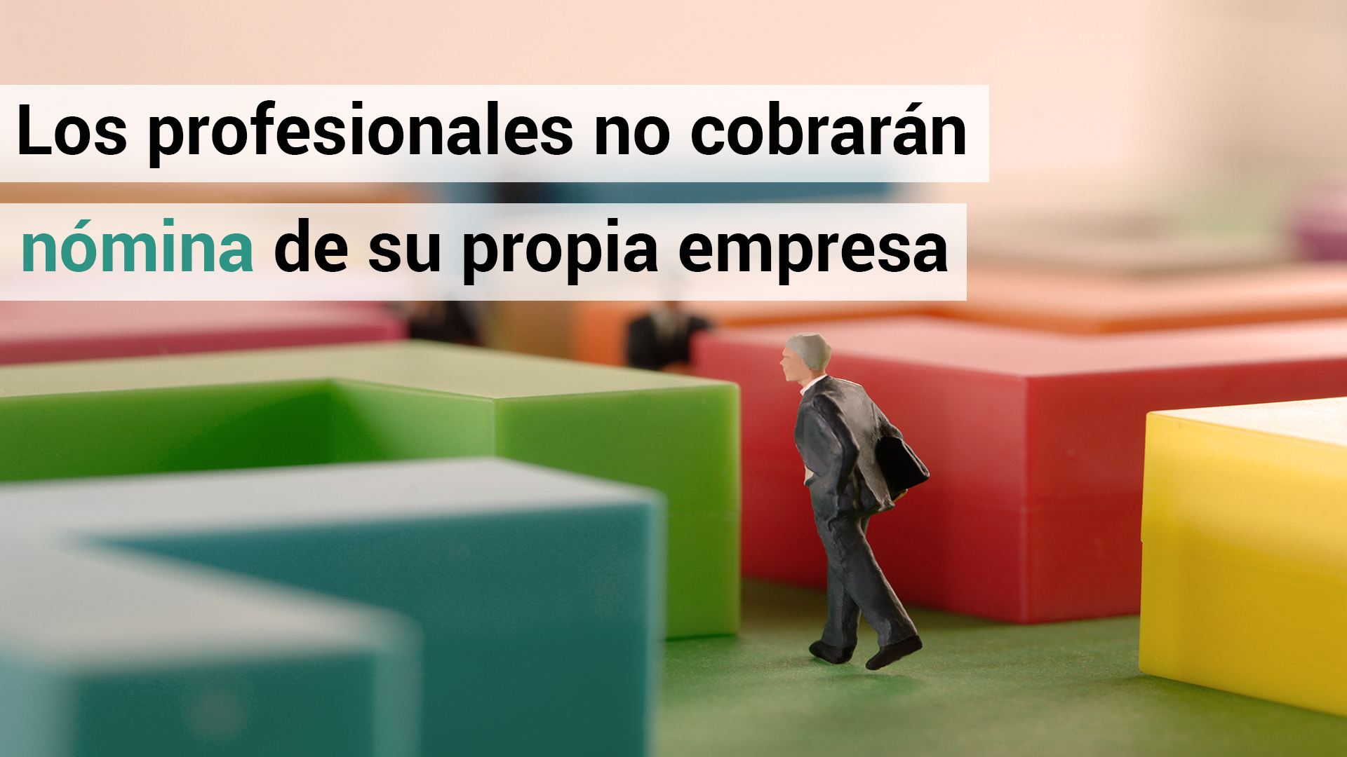 Los profesionales no podrán cobrar nómina de su propia empresa