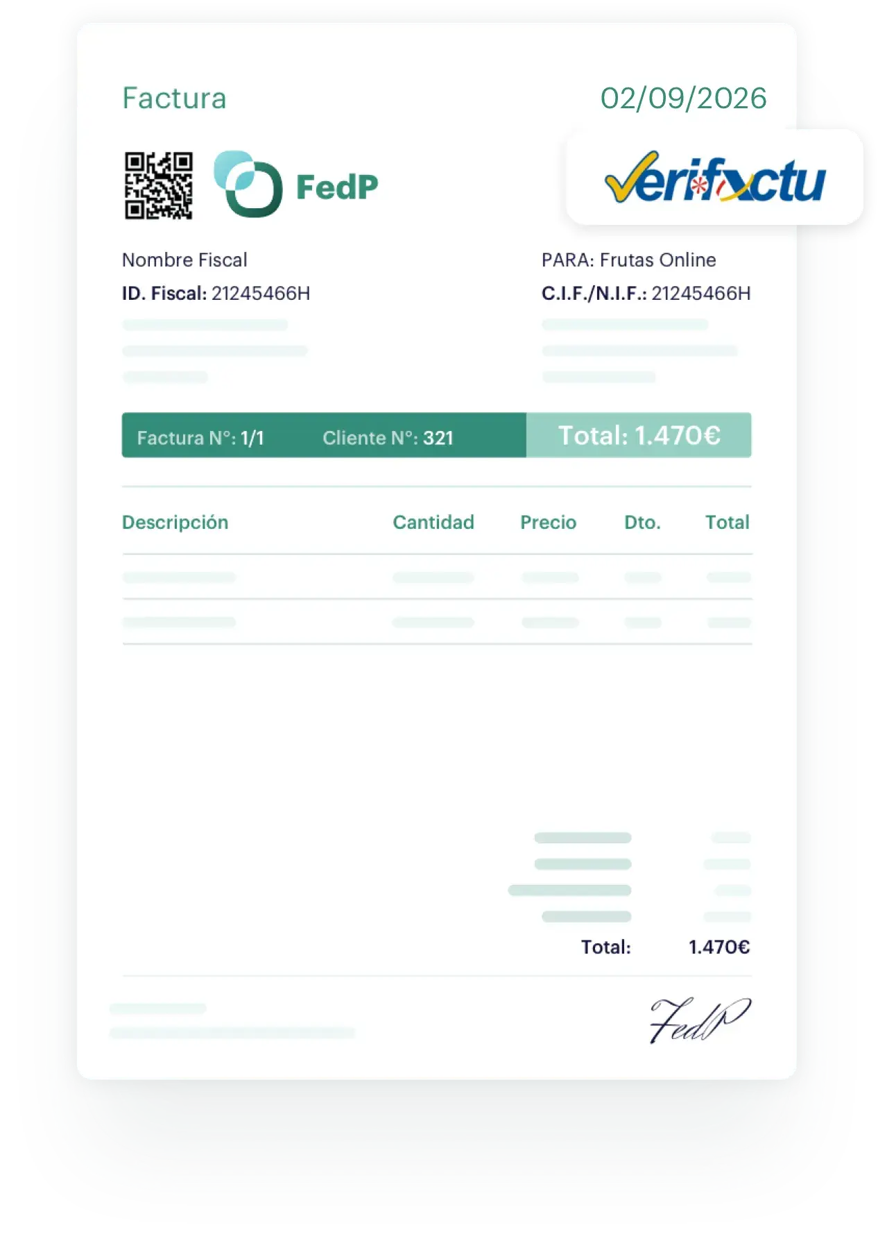 factura con verifactu